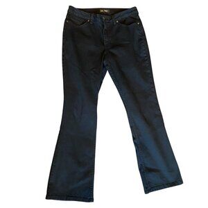 Lee Regular Fit Bootcut Mid Rise Black Jeans‎ Womens 12 Short #63N